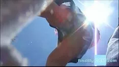 再生 ブルーイングupiadaボーダーを降りる陽気な行楽客