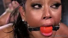 চালান Hogunited gagged brunet salivateing